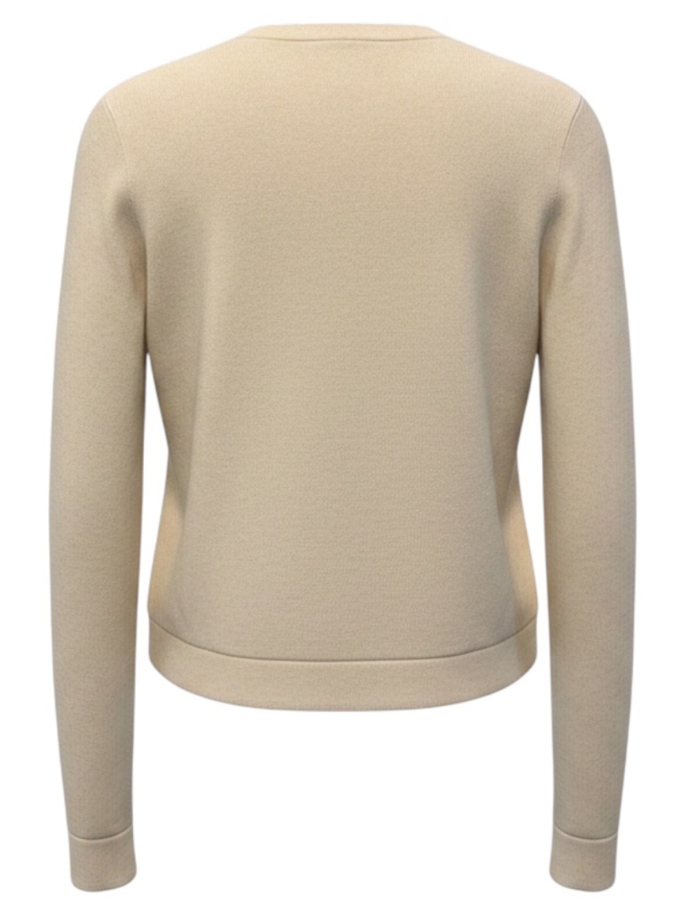BRUNELLO CUCINELLI OAT BEIGE CASHMERE KNIT CARDIGAN SWEATER - Picture 3 of 5